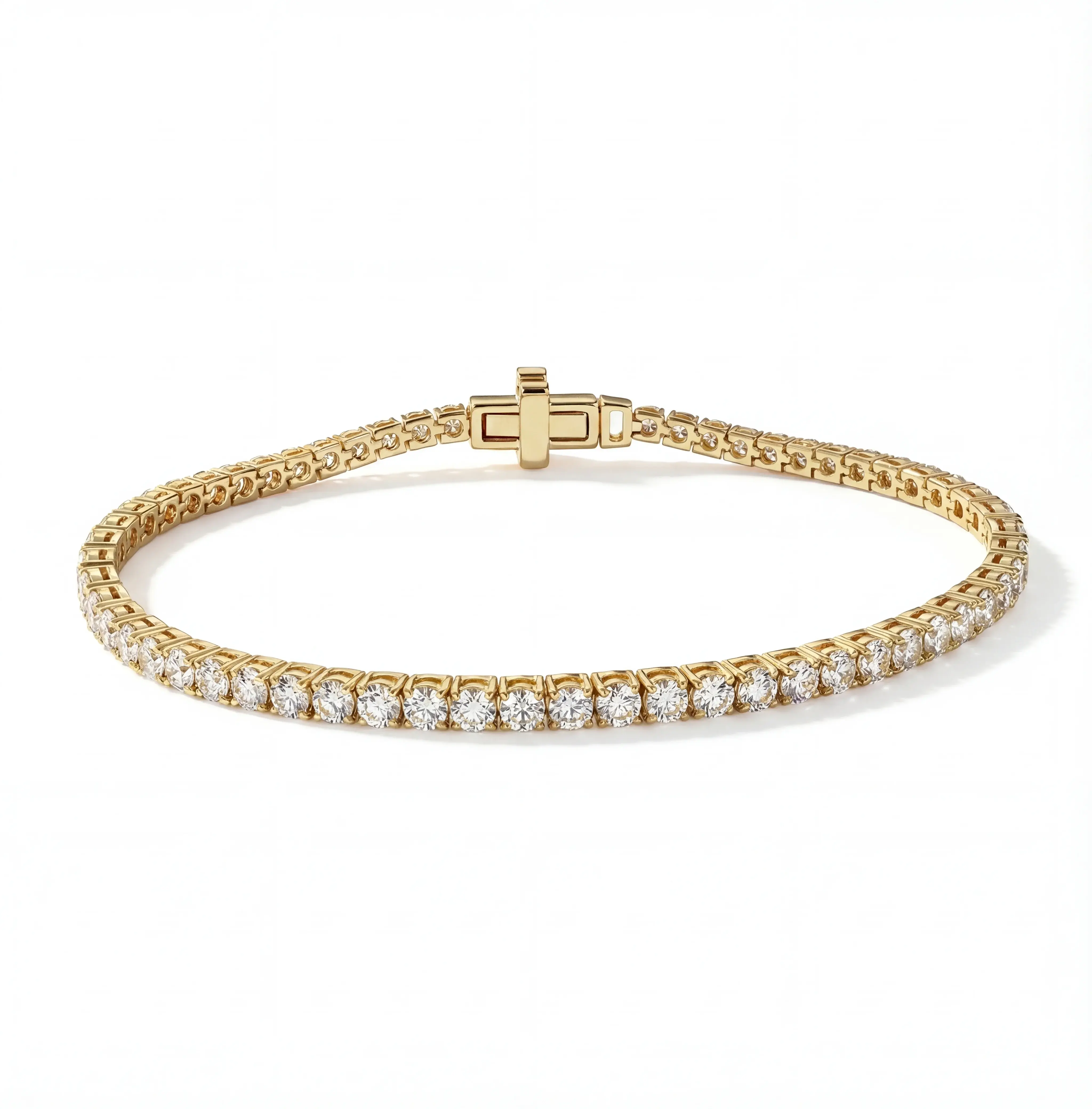 3 TCW Round Diamond Tennis Bracelet, Luxury Fine Jewelry 1
