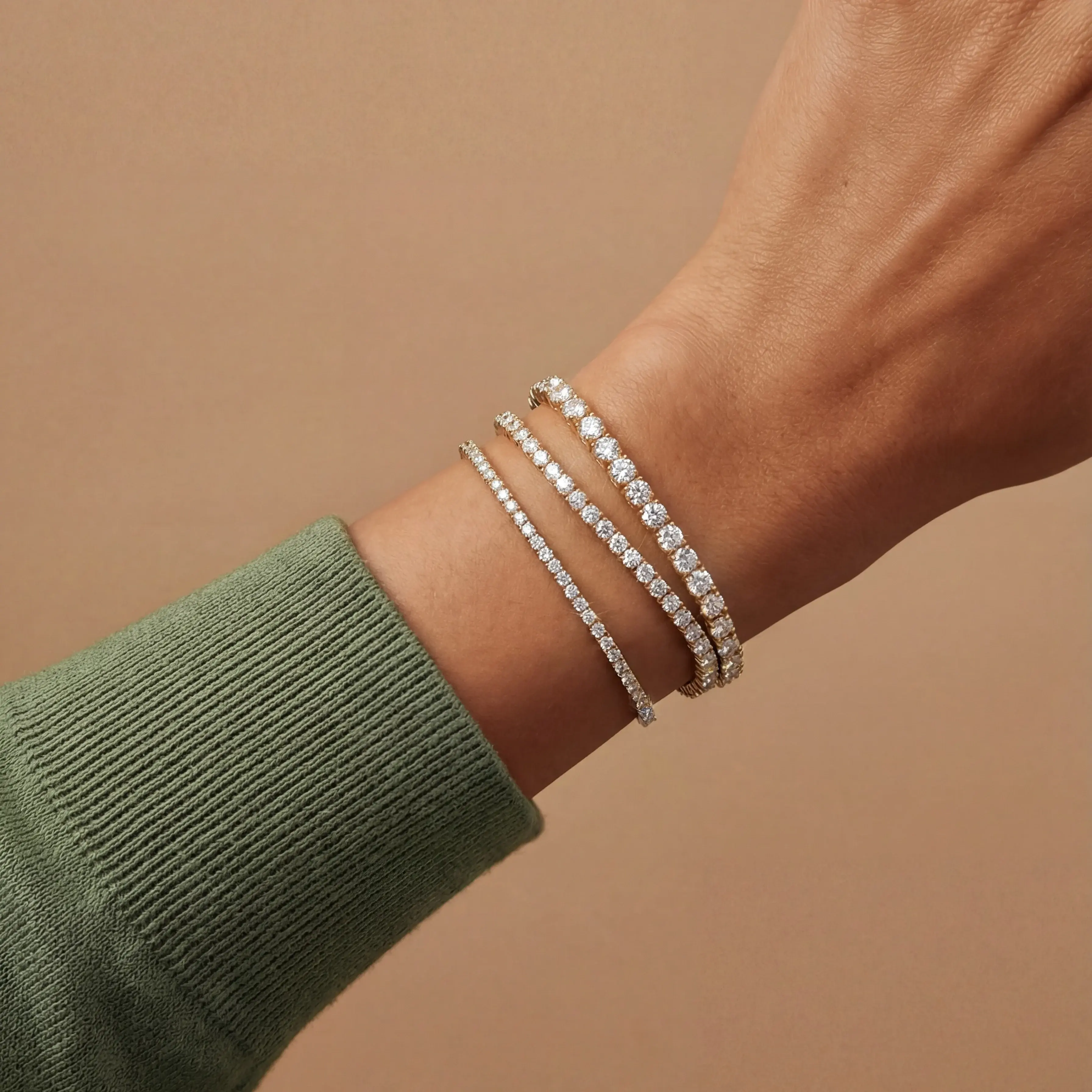 3 TCW Round Diamond Tennis Bracelet, Luxury Fine Jewelry 6