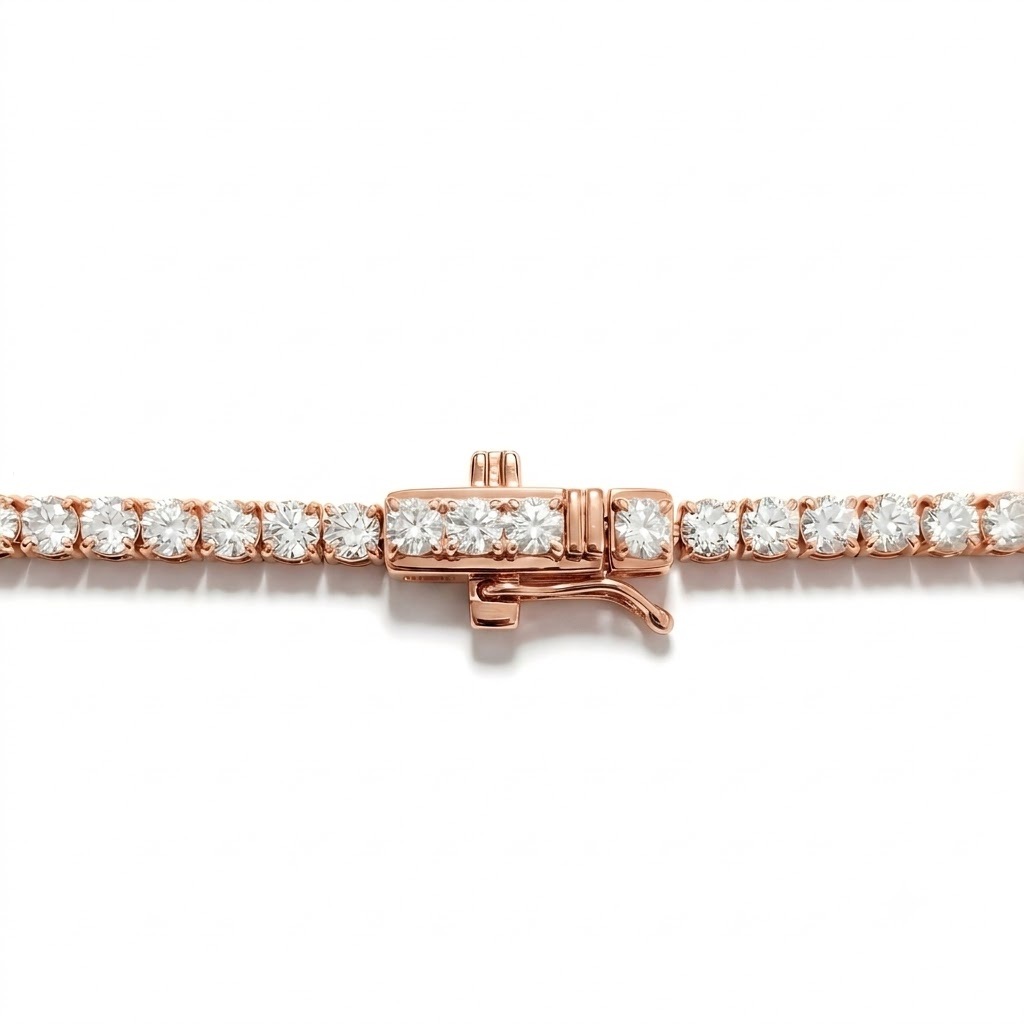 3 TCW Round Diamond Tennis Bracelet, Luxury Fine Jewelry 8