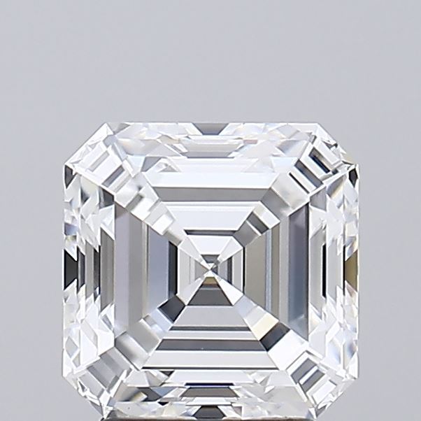 3.00ct Asscher Cut Emerald Diamond, D Color VVS1 Clarity, Lab Grown Diamond